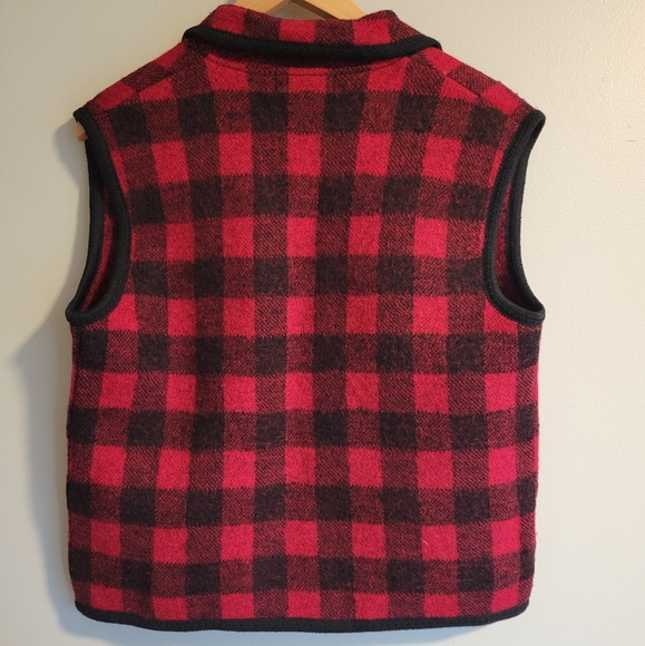 Timberlea 100% Wool Buffalo Plaid Vest, Medium - Picture 9 of 13